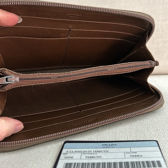 PRADA WALLET Nylon Zip Around - Picture 10 of 15